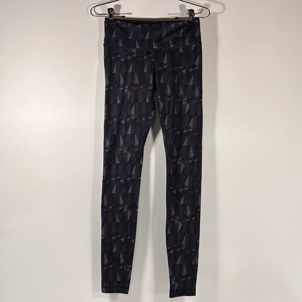 Lululemon Purple Geometric Print Leggings Women Size 4